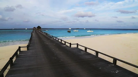 Beach trestle Stock Footage 42115495