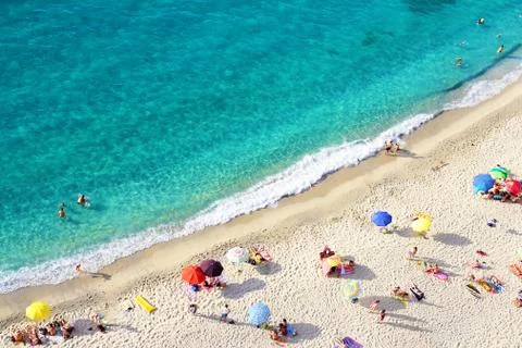 Beach tropea Stock Photos