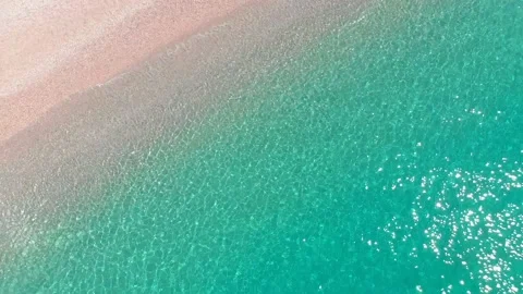 Beach with tropical aqua waters Stock Footage 204123425