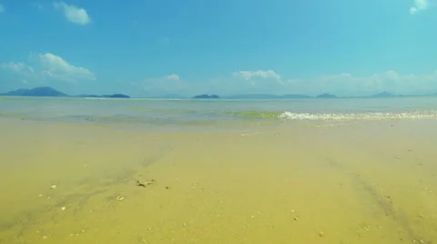 Beach on tropical island Stock Footage 36807874