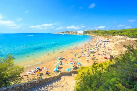 Beach of tropical resort Foto stock