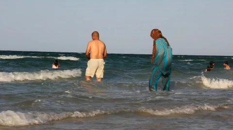 Beach in Tunisia Video stock 789545
