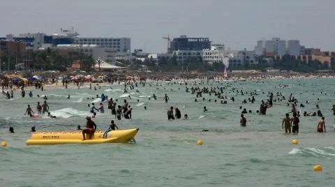 Beach in Tunisia Video stock 824885