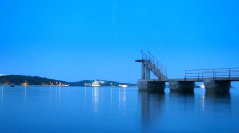Beach twilight Stock Footage 881260