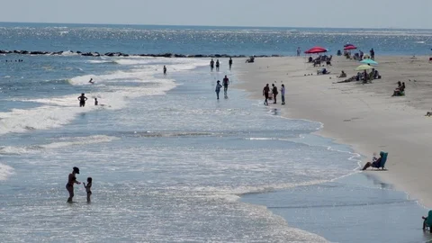 BEACH Tybee Island GA Vídeo Stock 99672492