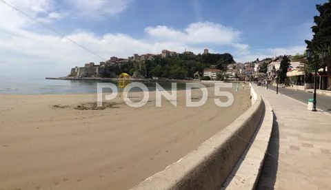 Beach in Ulcinj Stock Photos
