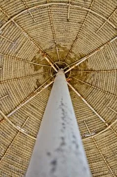 Beach umbrella abstraction Stock Photos