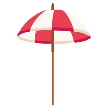 Beach umbrella accessory 스톡 일러스트