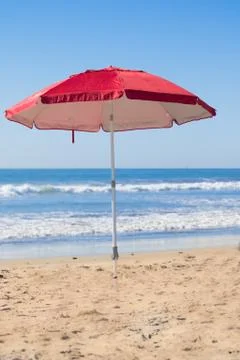Beach Umbrella on Beach Stock-Fotos