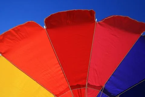 Beach umbrella edge Foto stock