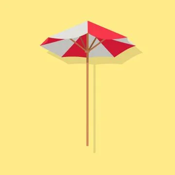 Beach Umbrella Icon Stock Illustration