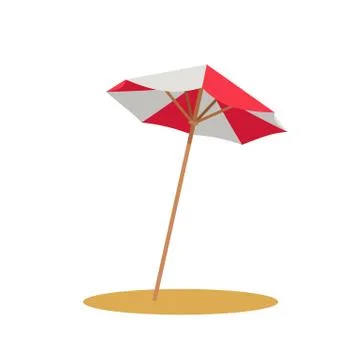 Beach Umbrella Icon Stock Illustration