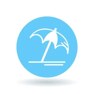 Beach umbrella icon Stock Illustration