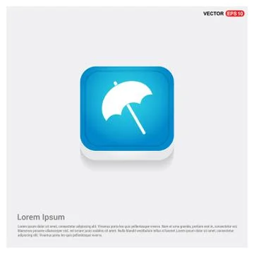 Beach Umbrella Icon Stock Illustration