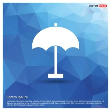 Beach umbrella icon 스톡 일러스트