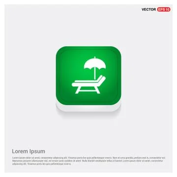 Beach umbrella icon 스톡 일러스트