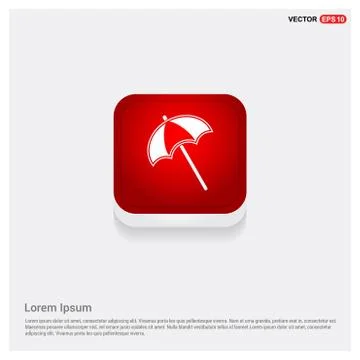 Beach Umbrella Icon Stock Illustration