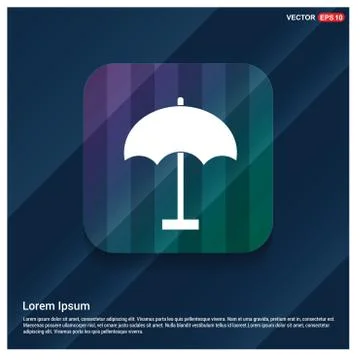 Beach umbrella icon 스톡 일러스트