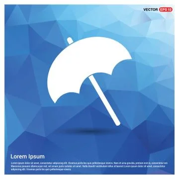 Beach Umbrella Icon Illustrazione stock