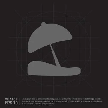 Beach Umbrella Icon 스톡 일러스트