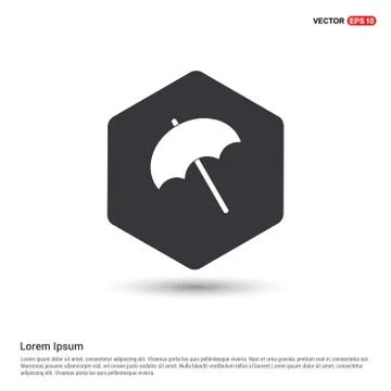 Beach Umbrella Icon 스톡 일러스트