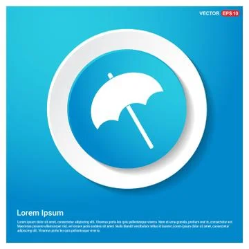 Beach Umbrella Icon 스톡 일러스트