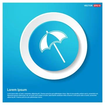 Beach Umbrella Icon 스톡 일러스트