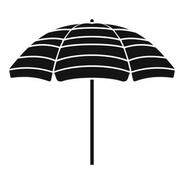 Beach umbrella icon, simple style Stockillustratie