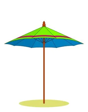 Beach umbrella Stock Illustration