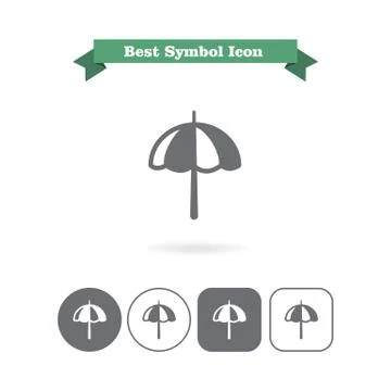 Beach umbrella Stockillustratie