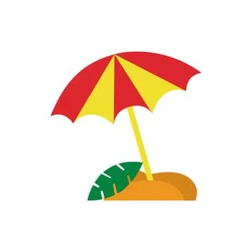 Beach Umbrella 库存插图