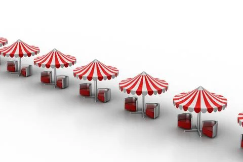 Beach umbrella Free Stock Illustration