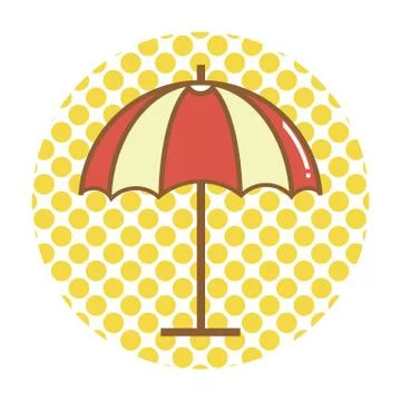 Beach umbrella イラスト素材