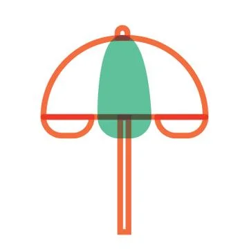Beach umbrella 스톡 일러스트