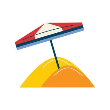 Beach umbrella Stock Illustration