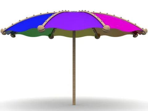 Beach umbrella Illustrazione stock
