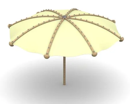 Beach umbrella Ilustração Stock