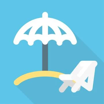Beach umbrella Stock Illustration