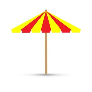 Beach umbrella Illustrazione stock