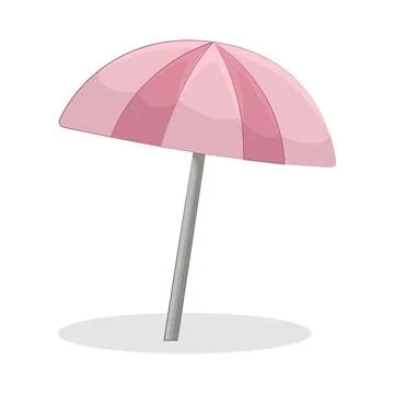 Beach umbrella 库存插图