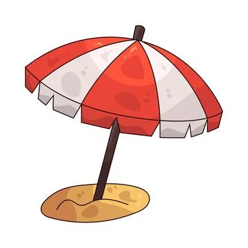 Beach Umbrella illustration Stock Illustration