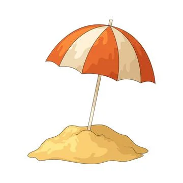 Beach Umbrella illustration 스톡 일러스트