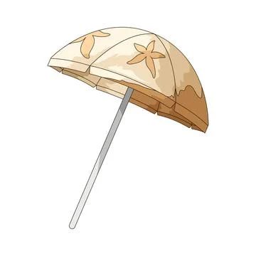 Beach Umbrella illustration Illustrazione stock