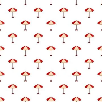 Beach umbrella pattern creating a summer background texture Illustrazione stock