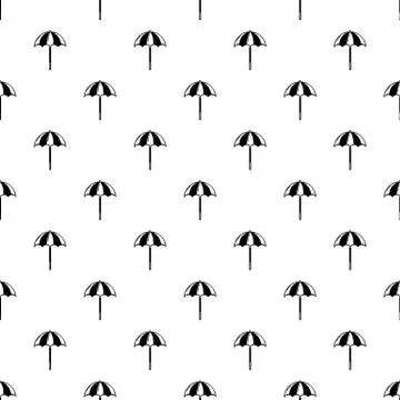 Beach umbrella pattern seamless 스톡 일러스트