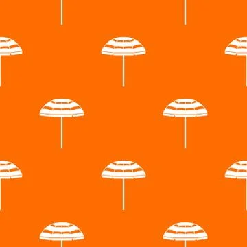 Beach umbrella pattern seamless Stockillustratie