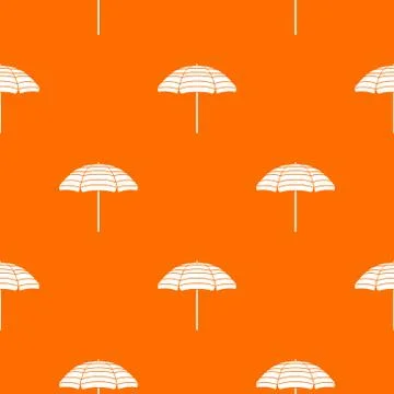 Beach umbrella pattern seamless Stockillustratie