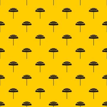 Beach umbrella pattern vector Illustrazione stock