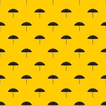 Beach umbrella pattern vector Illustrazione stock