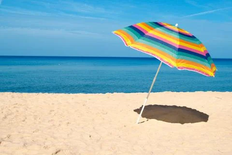 Beach umbrella Stock Photos